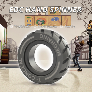 Bán buôn tiebro tùy chỉnh xuyên biên giới EDC Fidget Spinners giải nén vòng kim loại Silicone ngón tay con quay tay Spinner 14 + bé trai - Product Image 2