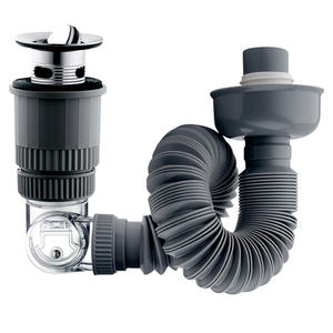 Ensemble de tuyaux de vidange en acier inoxydable, conception à rabat de diamètre intérieur standard pour toilettes, douche, balcon, salle de bain - Product Image 2