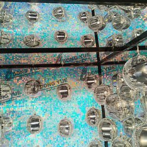 कस्टम सिल्वर मिरर फोटो बूथ बॉक्स स्क्वायर सीक्वल पैनल पृष्ठभूमि वाली पत्रिका फोटो बूथ - Product Image 5