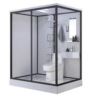 Toilettes mobiles intégrées en acier modernes et personnalisables, de luxe et durables, à vendre pour salle de bain, extérieur, école, chantier, parc