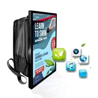 Mochila con Pantalla LCD de 27 Pulgadas, Mochila Publicitaria con Pantalla LCD Android, Mochila Artística para Caminar