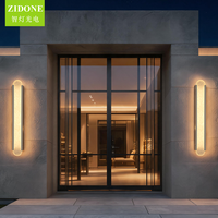 Applique murale LED extérieure décorative longue pour villa, cour et garage, boîtier en aluminium, étanche IP65