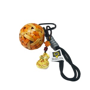 Chinese Style Bamboo Woven Scented Ball <b>Car</b> Air Freshener Hanging <b>Ornament</b> Cultural Gift - Product Image 5