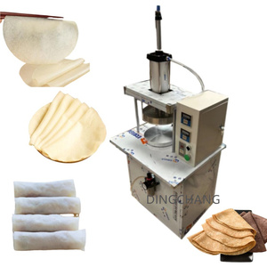 เครื่องกดเค้กไฟฟ้าทรงประสิทธิภาพอบแป้งนุ่มเป็นแผ่นกลมสำหรับ Pita Lavash <span class=keywords><strong>Focaccia</strong></span> มอเตอร์แกนทองแดงบริสุทธิ์ตามท้องถนน - Product Image 4
