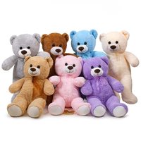 Ours en peluche super doux et petit pour enfants, jouet anti-stress, pièce maîtresse avec rembourrage en coton PP et doublure en maille, cadeau pour bébé