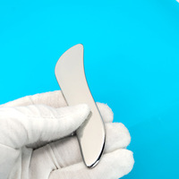 Petit grattoir en acier inoxydable en forme de S pour fascia, outil Gua Sha, sonde de décompression musculaire pour libération myofasciale, outil facial en métal