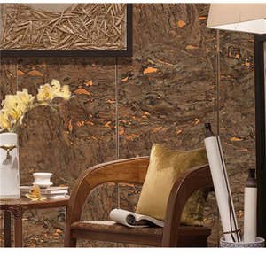 MYWIND Thiết Kế Mới Rose Gold Light Brown Giấy Kim Loại Ủng Hộ Hình Nền Nút Chai Tự Nhiên Nghệ Thuật Hiện Đại Trang Chủ Khách Sạn Trang Trí Tường - Product Image 2