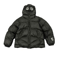 Veste d'hiver chaude imperméable écologique pour homme, grande taille, épaisse, de haute qualité, coupe-vent, avec capuche à lunettes, fermeture éclair longue