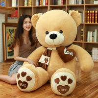 OEM ODM CE Peluche personnalisée en fourrure douce, jouet en forme d'ours, animal surdimensionné, Saint-Valentin, ours en peluche de 1m