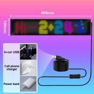 Tendance de la mode moderne pour les voitures et les centres commerciaux : Personnalisation et panneau matriciel <span class=keywords><strong>LED</strong></span> à défilement numérique RVB couleur pleine - Product Image 2
