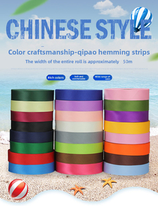 <span class=keywords><strong>Cinta</strong></span> <span class=keywords><strong>de</strong></span> satén <span class=keywords><strong>de</strong></span> 3 cm para ribete <span class=keywords><strong>de</strong></span> Cheongsam y trajes Tang, <span class=keywords><strong>cinta</strong></span> colorida con corte en biais <span class=keywords><strong>de</strong></span> 45 grados, accesorios <span class=keywords><strong>de</strong></span> ropa, estilo étnico moderno chino - Product Image 3