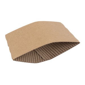 Kraft Paper Coffee <b>Cup</b> Sleeves Corrugated <b>Cup</b> Holders <b>Disposable</b> Insulated Drink Sleeves Custom Printing - Product Image 5