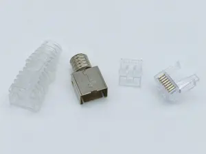 Cat6 8P8C מסוכך מודולרי Plug מחבר ערכת עבור commscope סוג