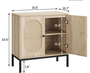 Buffet moderne en bois écologique avec panneaux décoratifs, 2 étagères, <span class=keywords><strong>petite</strong></span> <span class=keywords><strong>console</strong></span>, <span class=keywords><strong>meuble</strong></span> de salon - Product Image 2