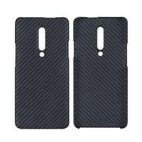 Étui de téléphone portable de luxe compatible avec la charge magnétique sans fil One Plus 7 Pro, en fibre de carbone, fin et protecteur, en fibre d'aramide, sans fil