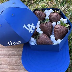 Caja de Regalo con Forma de Gorra de Béisbol para Niño, Decoración para Baby Shower del Día del Padre, Dulces y Charcutería - Product Image 2