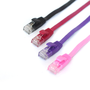 Phẳng siêu mỏng Cat5/CAT5E/Cat6/cat6A vá dây cáp che chắn Ethernet UTP FTP SFTP BC/CCA/ccam Jumper cáp với RJ45 cắm - Product Image 5