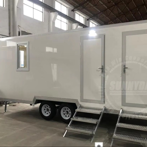 Thực phẩm Trailer với nhà vệ sinh thực phẩm Trailer đầy đủ trang bị Nhà hàng với hiên nhà và nhà vệ sinh 40ft thực phẩm xe tải Trailer - Product Image 1