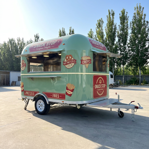 Remorque mobile pour café et glaces, avec cuisine complète, construction en aluminium et fibre de verre, pour utilisation en restauration rapide - Product Image 6