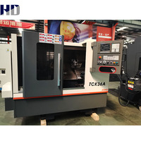 TCK36A 45 °   Torno CNC de Cama Inclinada con Guías Lineales, Máquina de Torneado Automática para Piezas Rotatorias de Precisión