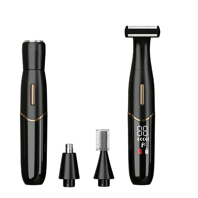 Kit de afeitado eléctrico multifunción para depilación, maquinilla de afeitar recargable, impermeable, 4 en 1, venta directa de fábrica