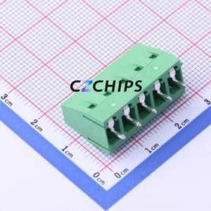 JL128-50805G01 Screw Terminal Block Through hole Component (THT),P=5.08mm Connector 1x5P 5.08mm Green Through Hole - Product Image 2