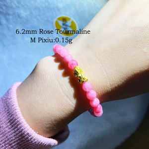 สร้อยข้อมือทำมือประดับด้วยจี้ทองคำแท้ 24k พร้อมลูกปัดพลอยประจำเดือนเกิด ดีไซน์เรียบหรูจากธรรมชาติ ขายส่ง - Product Image 5