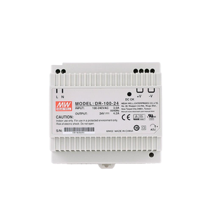 台湾Meanwell开关电源<span class=keywords><strong>DR</strong></span>-100-12/15/24V 100W楼宇自动化DIN导轨电源 - Product Image 1