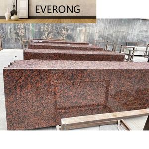 Dalles de granit rouge Carmen de luxe pour revêtement mural extérieur, projets de tours de grande hauteur, villas, colonnes romaines, prix usine - Product Image 1
