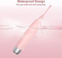 Hochfrequenz-Nippel-Klitoris-Vibrator Sofortiger Orgasmus Klitoris-Vagina-Stimulator Erwachsenen-Sexspielzeug 2-in-1 G-Punkt-Vibrator für Frauen