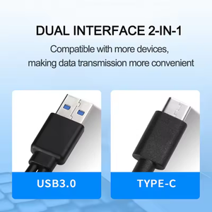 Unidad de DVD+/-RW Externa USB 3.0 y Tipo-C, Reproductor de DVD Portátil con Bandeja y 2 MB de <span class=keywords><strong>Caché</strong></span> - Product Image 3