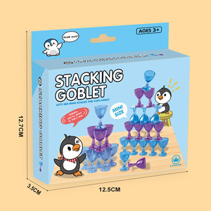Jeu de empilage de verres à vin, jouet de table amusant pour les fêtes, jeu de puzzle de tasses empilables pour les soirées en famille, divertissement à domicile, jeu de société pour enfants - Product Image 5