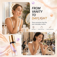 Base de Teint Correctrice 3-en-1 et Changeante de Couleur, Légère à la Bétaïne pour une Peau Éclatante, Marque Privée
