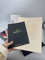 Porte-documents de présentation A5 A4 en relief doré pour salons professionnels, éducation, hôtels, impression personnalisée, porte-cartes de visite A6