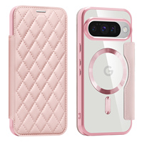 Weview Étui portefeuille magnétique de luxe en PU pour téléphone portable Google Pixel 10 Pro en galvanoplastie