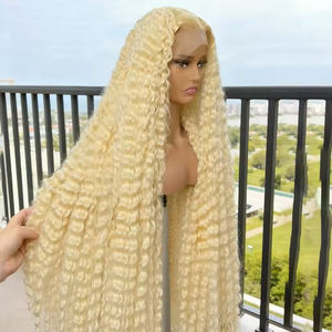 วิกผมแท้ 100% <span class=keywords><strong>สี</strong></span>บลอนด์ 613 ขายส่ง<span class=keywords><strong>ผม</strong></span>ดิบจากกัมพูชา วิกผมลูกไม้ HD 13x4 <span class=keywords><strong>สี</strong></span>บลอนด์ 613 แบบลอนลึก สำหรับผู้หญิงผิว<span class=keywords><strong>สี</strong></span> - Product Image 1