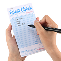 Carnet de commandes personnalisé avec logo imprimé pour restaurant, bloc-notes pour serveurs, idéal pour le service de restauration professionnel