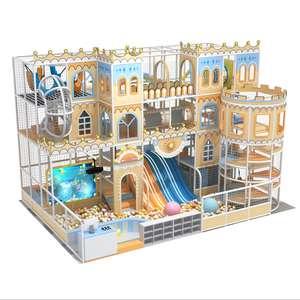 Equipo <span class=keywords><strong>de</strong></span> juegos interior comercial <span class=keywords><strong>de</strong></span> gran tamaño tipo <span class=keywords><strong>Castillo</strong></span> con piscina <span class=keywords><strong>de</strong></span> bolas interactiva y tobogán, zona <span class=keywords><strong>de</strong></span> juegos blanda Naughty Castle para centro comercial - Product Image 1
