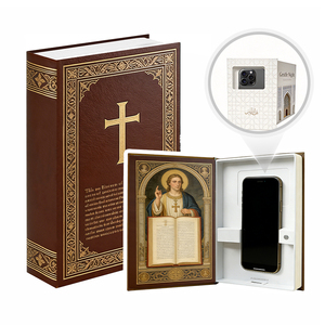Série exclusive brevetée : Faux livre décoratif de luxe avec support de téléphone dissimulé et port de charge, faible MOQ, personnalisation - Product Image 1