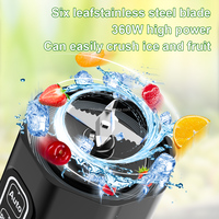 Nouveau Mixeur Électrique Portable Rechargeable 2025 pour Voyage et Maison, 700 ml, 22000 tr/min, pour Smoothies, Jus de Fruits et Shakes
