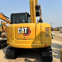 Excavatrice compacte sur chenilles Caterpillar CAT307 CAT307E2 de 7 tonnes d'occasion, d'origine japonaise, puissante mini-pelle pour l'agriculture et les petites constructions