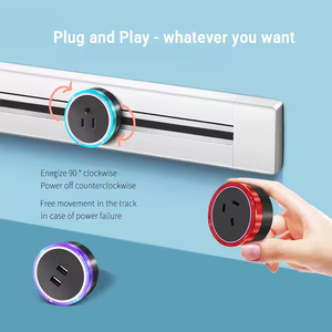 Tùy chỉnh nhà thông minh Ổ cắm điện theo dõi trượt ổ cắm tường theo dõi ổ cắm UK/US/EU/AU cắm tiêu chuẩn - Product Image 4