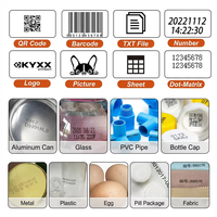Imprimante jet d'encre portable mini pour gobelets en papier et plastique, bouteilles, séchage rapide, petite, portable, date d'expiration, CODE DE DATE