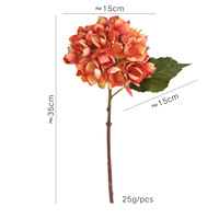 Buket Bunga Sutra Hydrangea Kecil Lolita Monet untuk Dekorasi Pernikahan Luar Ruangan, Bunga Tiruan Kelas Atas