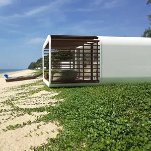 Kunden spezifische 40ft Luxus Fertighaus Office Pods Works pace Cabin Ready Made Modular House