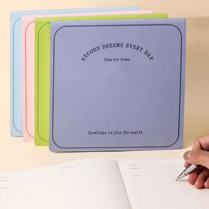 Carnet de notes/journal en cuir rigide personnalisé 105x105mm avec 60 feuilles et reliure cousue – Vente en gros - Product Image 4