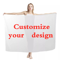 Op Maat Gemaakte Strand Sarong Gepersonaliseerde Polynesische Designprint Sarong Beach Pareo Dames Bikini Cover Ups Voor Badmode Oem