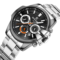 Montre de luxe pour homme, design de boîtier unique, acier inoxydable, mode, affaires, haute qualité, montres pour homme, bracelet
