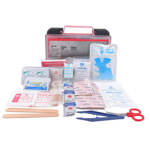 Botiquín de primeros auxilios Estuche rígido de 110 piezas Caja de primeros auxilios Uso profesional Contiene suministros médicos de primera calidad para viajes, escuela, hogar - Product Image 5