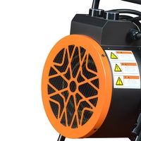 Chauffe-air électrique industriel en acier inoxydable de 5 kW avec moteur pour applications de chauffage en usine